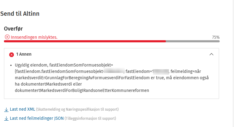 Ugyldig eiendom