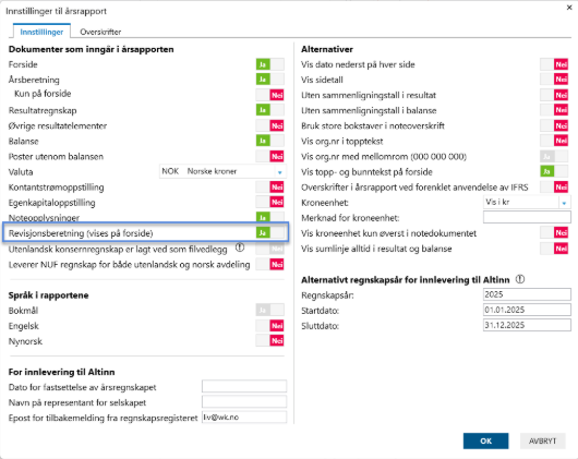 revisjonsberetning
